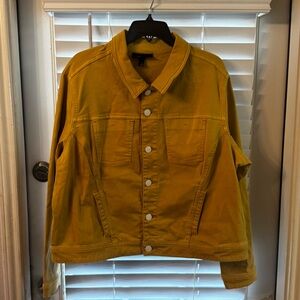 Lane Bryant Yellow Denim Jacket